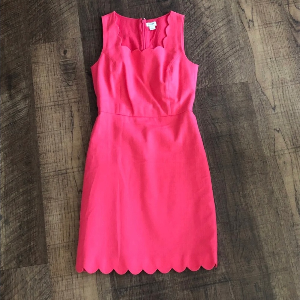 JCrew Scalloped Dress